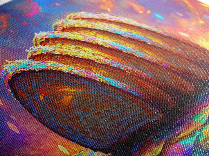 Golden Sliced Bread Loaf At Sunset Wall Art, Bakery Wall Art, Kitchen Decor, Foodie Gift, Rustic Kitchen Art Print, Cafe Wall Decor