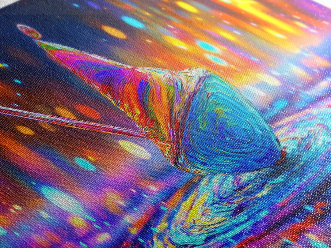Rainbow Spinning Top Toy Wall Art, Whimsical Kids Room Canvas Print For Playroom Decor, Nursery Decor, And Unique Gift For Kids
