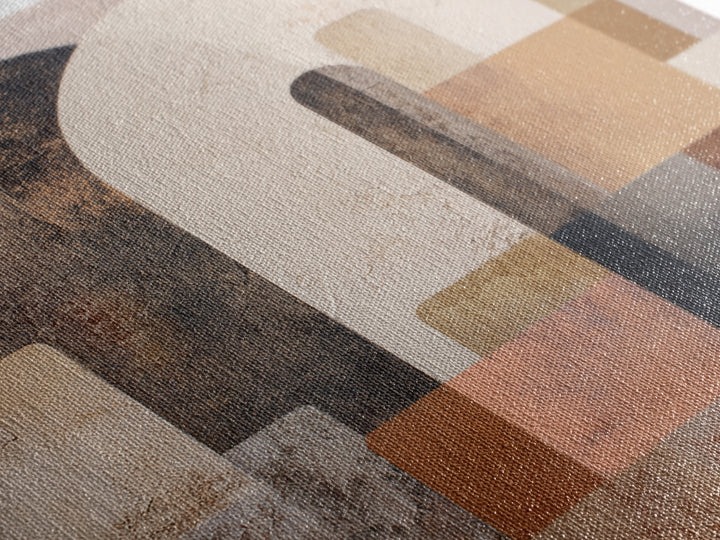 Neutral Abstract Arches Framed Canvas Print, Above Bed Art, Above Bed Decor, Bedroom Decor, Abstract Art, Serenity, ABA-1x1-100