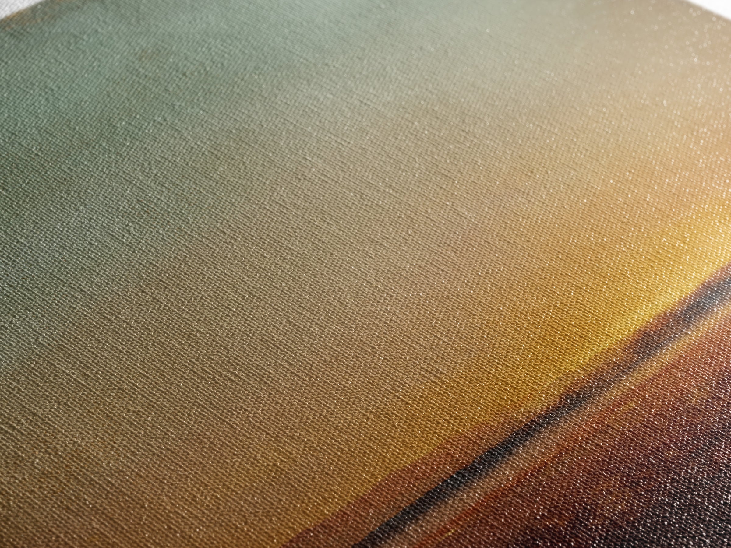 Dreamy Desert Sunset Canvas Print, Above Bed Art, 3 Piece Wall Art, Bedroom Decor, Watercolor Art, Serenity, Textured Painting, ABA-1x1-55
