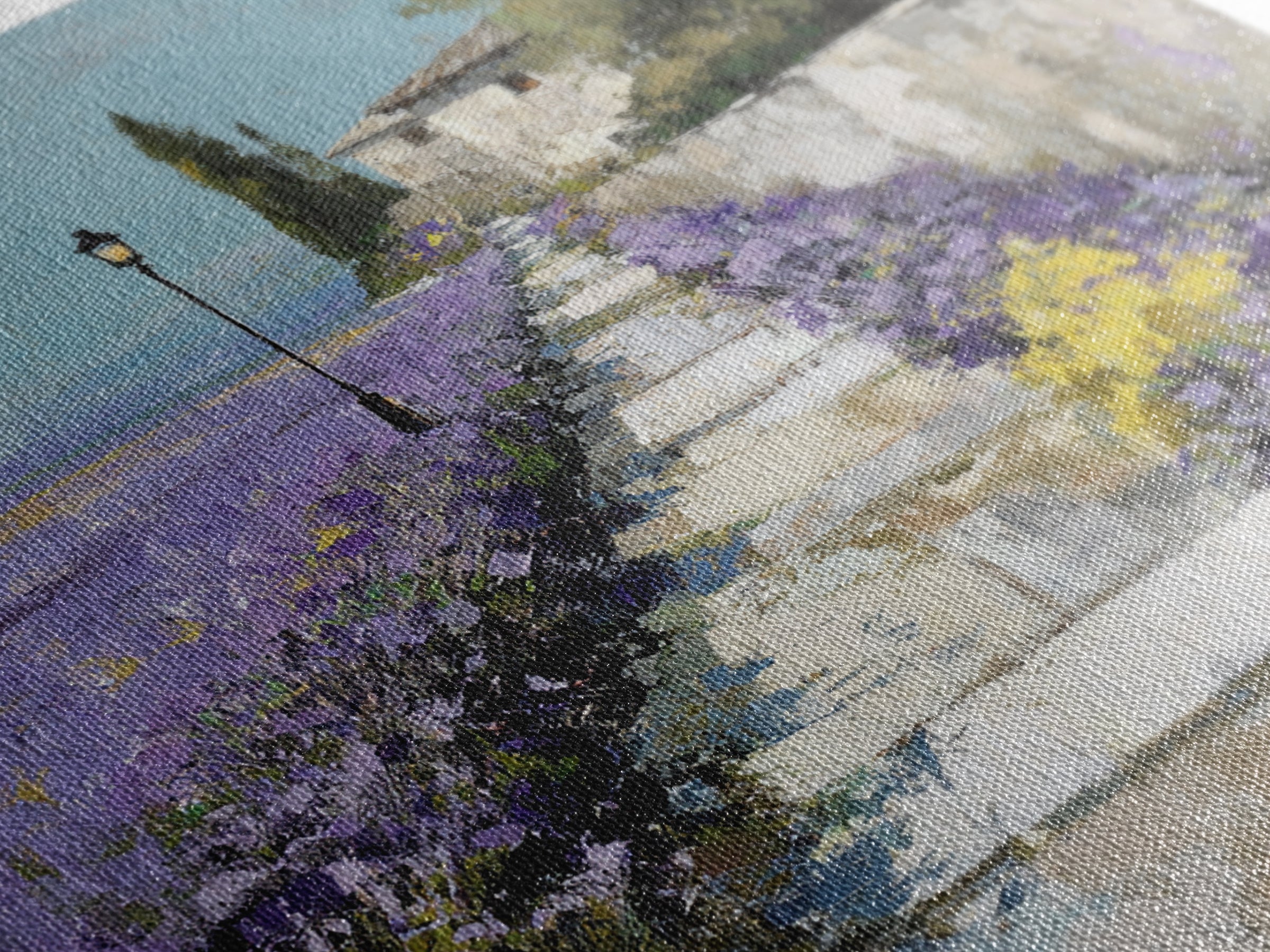 Oversized Lavender Field Framed Canvas Print, Above Bed Art, Home Decor, Bedroom Decor, Fine Art, Serenity, Contemporary Art, ABA-1x1-67