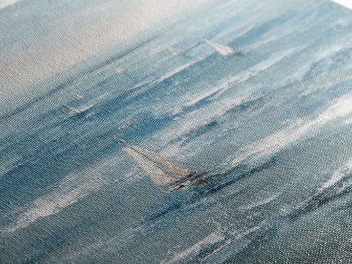Serene Ocean Tide Seen from Above Canvas Print, Above Bed Art, Gallery Decor, Bedroom Decor, Fine Art, Serenity, Wall Art, ABA-1x1-69