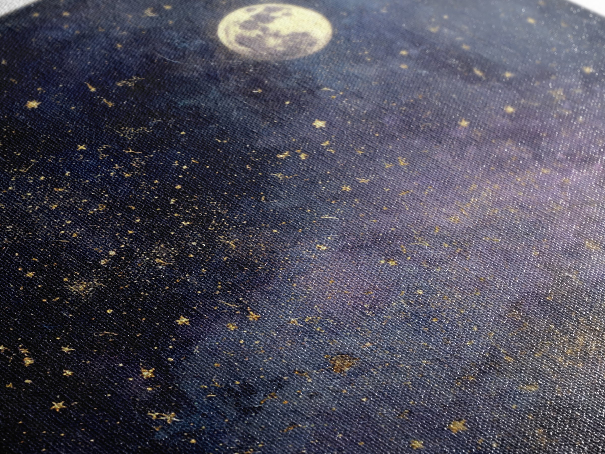 Subtle Celestial Scene Canvas Print, Above Bed Art, Statement Artwork, Bedroom Decor, Fine Art, Serenity, Printable Wall Art, ABA-1x1-85