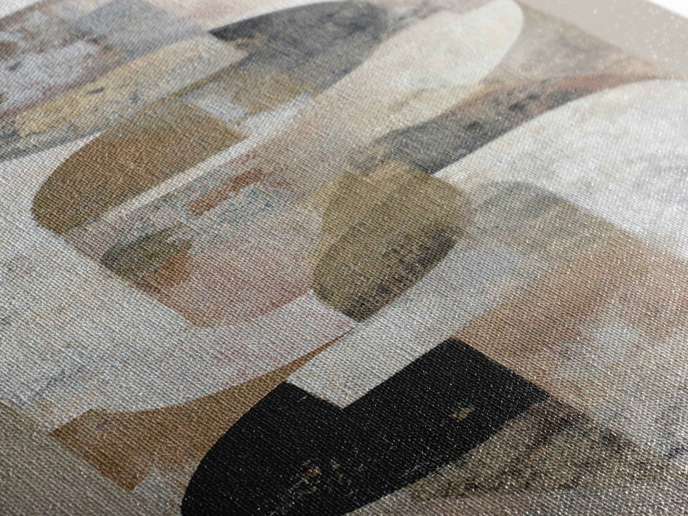 Warm Taupe Abstract Waves Canvas Print, Above Bed Art, Bedroom Decor, Abstract Art, Serenity, Whimsical Decor, ABA-1x3-27