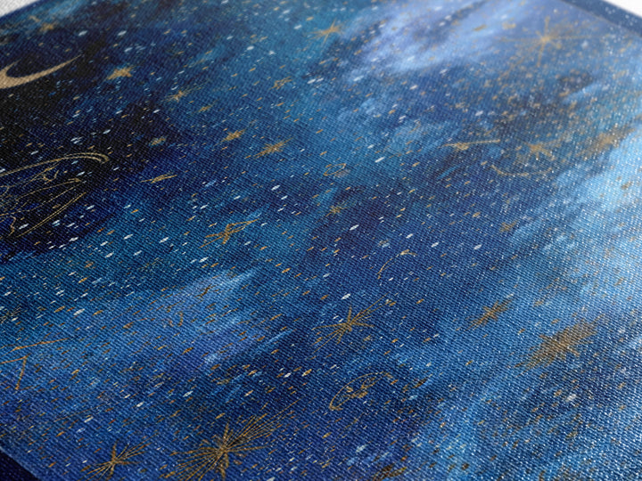 Subtle Celestial Scene Canvas Print, Above Bed Art, Wall Art Prints, Bedroom Decor, Fine Art, Serenity, Boho Wall Art, ABA-1x3-73