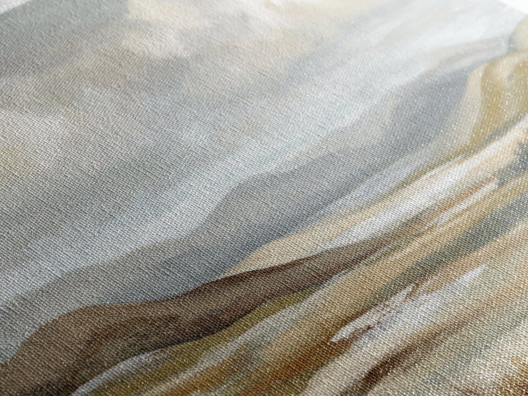 Soft Romantic Landscape Framed Canvas Print, Above Bed Art, Canvas Wall Art, Bedroom Decor, Fine Art, Serenity, Boho Wall Decor, ABA-2x1-85