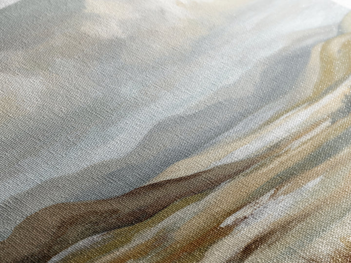 Soft Romantic Landscape Framed Canvas Print, Above Bed Art, Canvas Wall Art, Bedroom Decor, Fine Art, Serenity, Boho Wall Decor, ABA-2x1-85