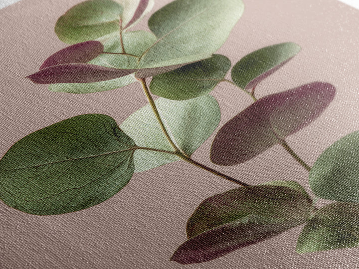 Soft Eucalyptus Branches Arranged Symmetrically Canvas Print, Above Bed Art, Art Print, Bedroom Decor, Watercolor Art, Serenity, ABA-2x3-14