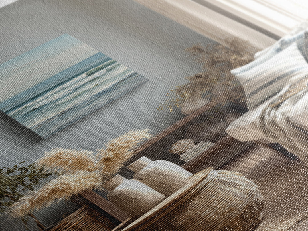 Serene Ocean Tide Seen from Above Canvas Print, Above Bed Art, Wall Decor, Bedroom Decor, Fine Art, Serenity, Apartment Decor, ABA-2x3-29