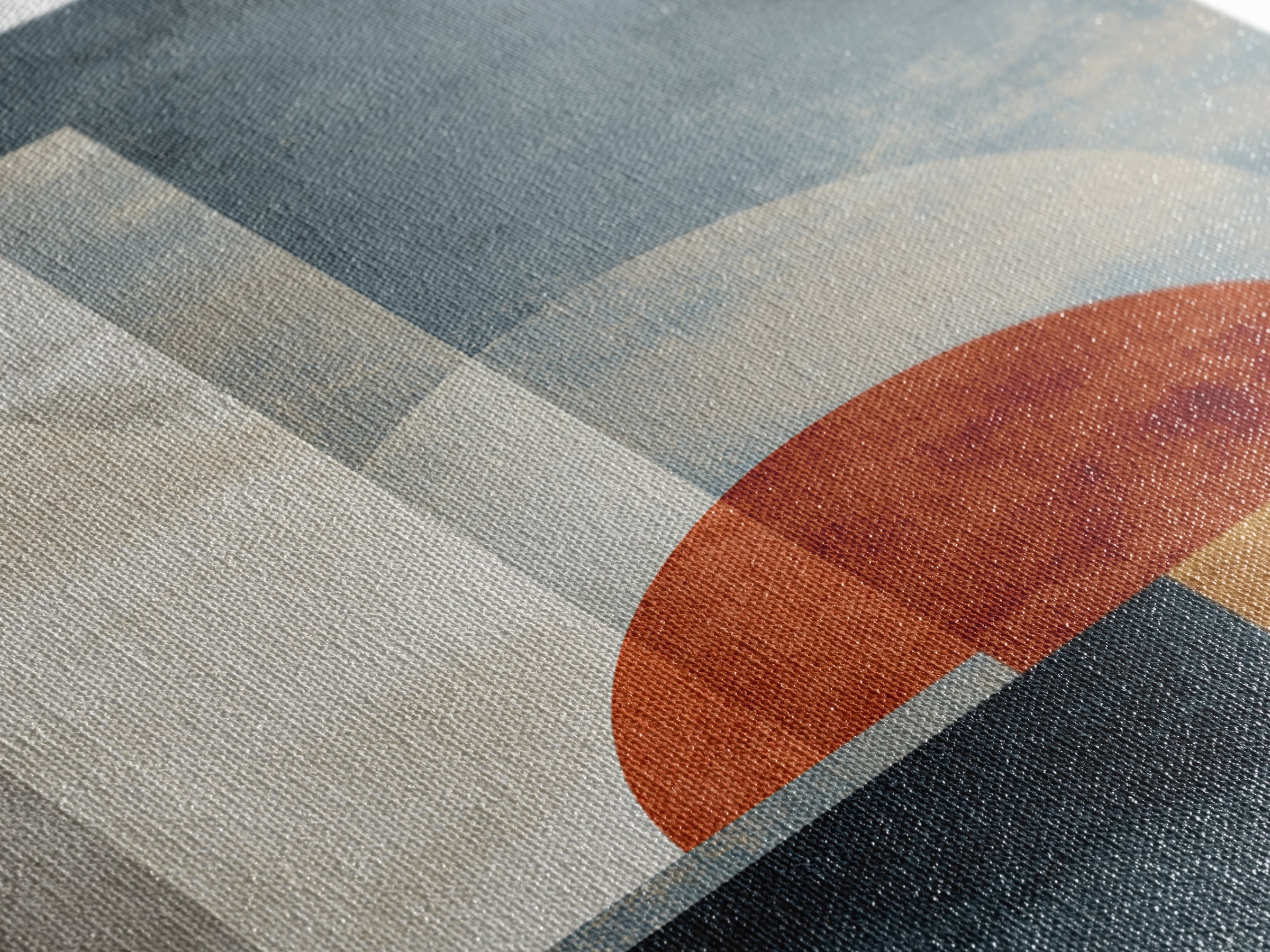 Abstract Sunrise Geometry Framed Canvas Print, Above Bed Art, Fine Art Print, Bedroom Decor, Abstract Art, Serenity, ABA-2x3-4