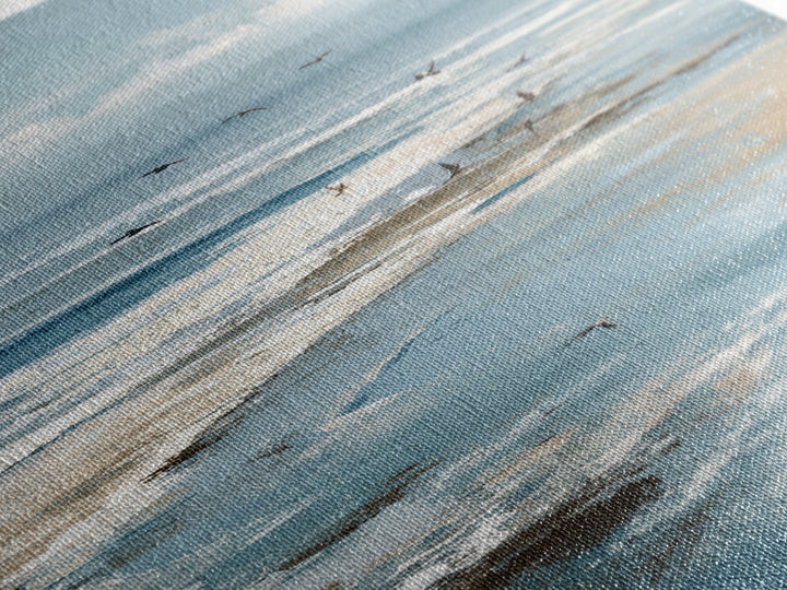 Serene Ocean Tide Seen from Above Canvas Print, Above Bed Art, Wall Decor, Bedroom Decor, Fine Art, Serenity, Apartment Decor, ABA-2x3-5