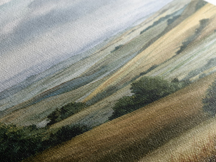 Soft Romantic Landscape Framed Canvas Print, Above Bed Art, Textured Wall Art, Bedroom Decor, Fine Art, Serenity, Western Decor, ABA-2x3-73