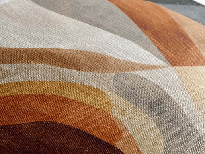 Warm Taupe Abstract Waves Canvas Print, Above Bed Art, Boho Wall Art, Bedroom Decor, Abstract Art, Serenity, Above Bed Decor, ABA-2x3-95
