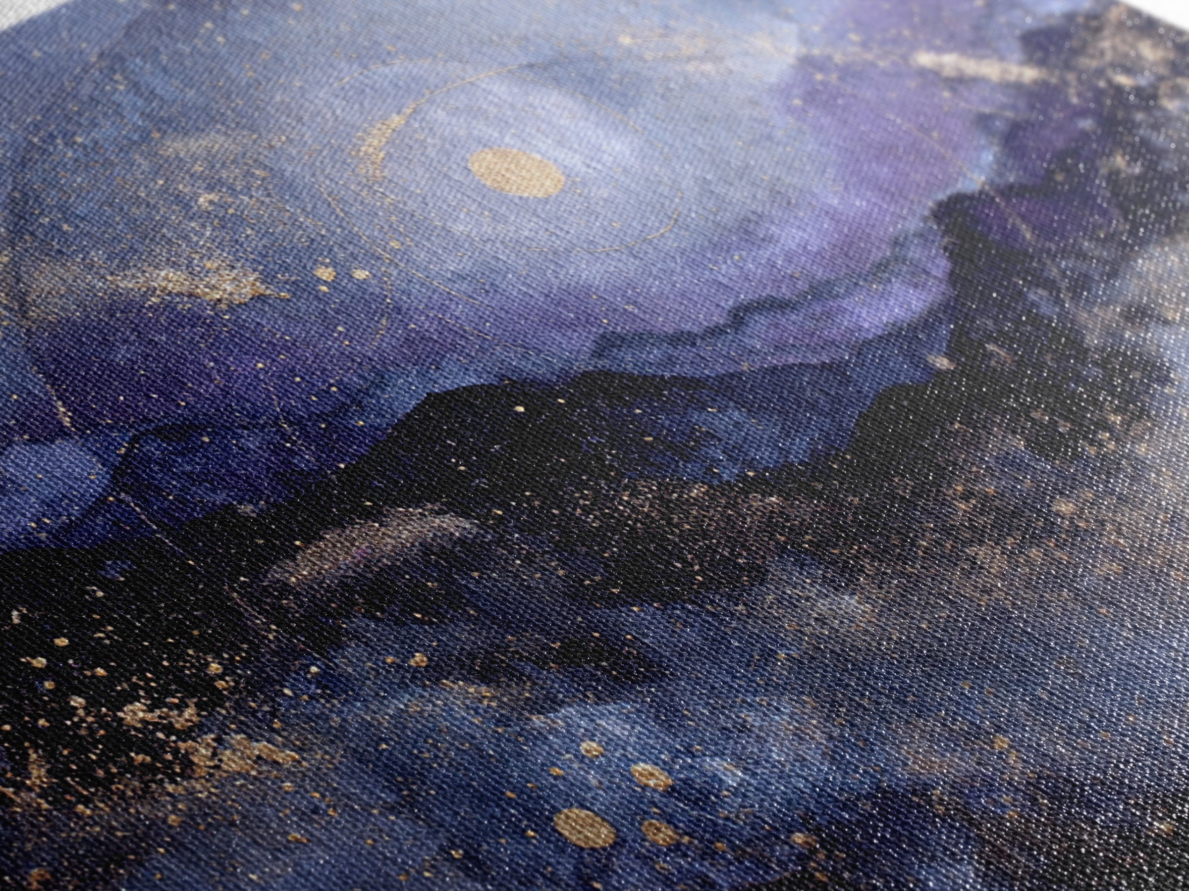 Subtle Celestial Scene Canvas Print, Above Bed Art, Whimsical Decor, Bedroom Decor, Fine Art, Serenity, Bedroom Wall Decor, ABA-3x2-17