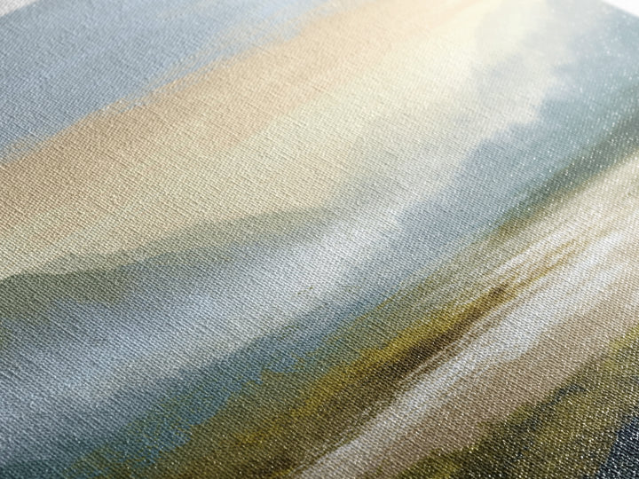 Soft Alpine Horizon Canvas Print, Above Bed Art, Wall Art Prints, Bedroom Decor, Serenity, Boho Wall Art, Horizontal Wall Art, ABA-3x2-4