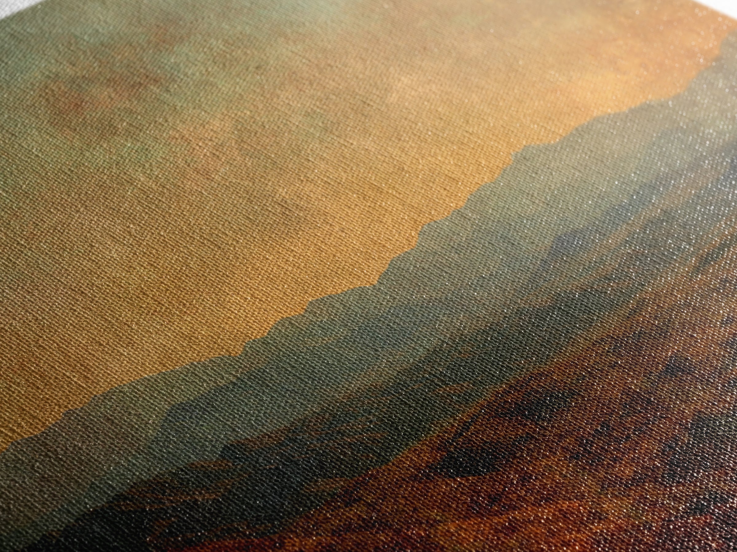 Dreamy Desert Sunset Framed Canvas Print, Above Bed Art, Art Print, Bedroom Decor, Fine Art, Serenity, Dorm Decor, ABA-3x2-59