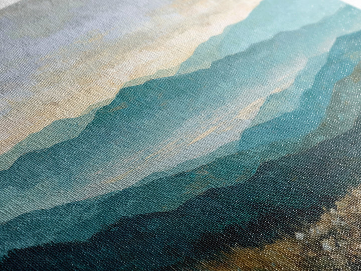 Soft Romantic Landscape Canvas Print, Above Bed Art, Bedroom Wall Decor, Bedroom Decor, Oil Painting, Serenity, ABA-3x2-93