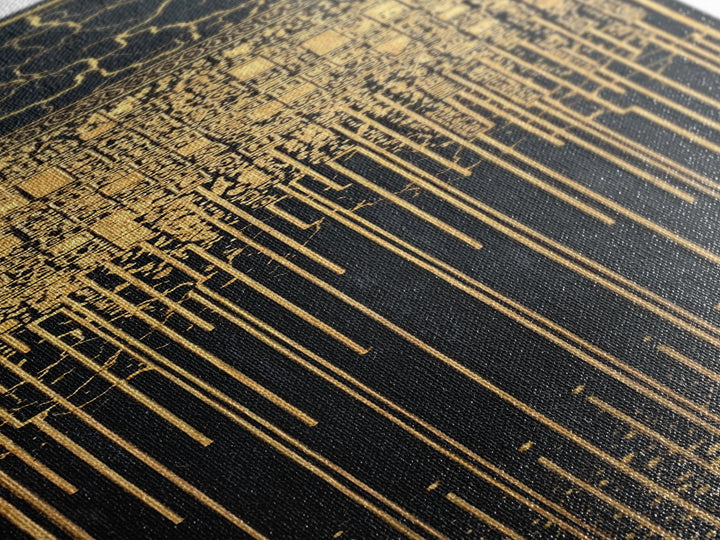 Black And Gold African Patterns Wall Art, Ancient African Art, Abstract Tribal Decor, Luxury Canvas, Cultural Home Decor