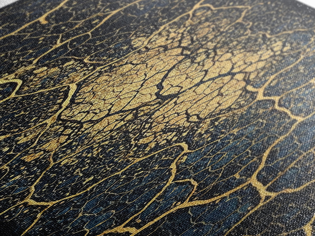Gold Cracked Earth Abstract Wall Art, Kintsugi Texture Canvas, Modern African Decor, Earth Tone Art, Luxury Statement Piece