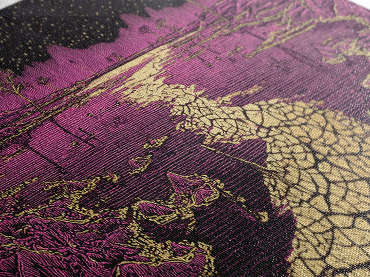Mystic Purple Savannah Path Wall Art, African Tree Landscape, Starry Night Boho Decor, Spiritual Canvas For Living Room Gift