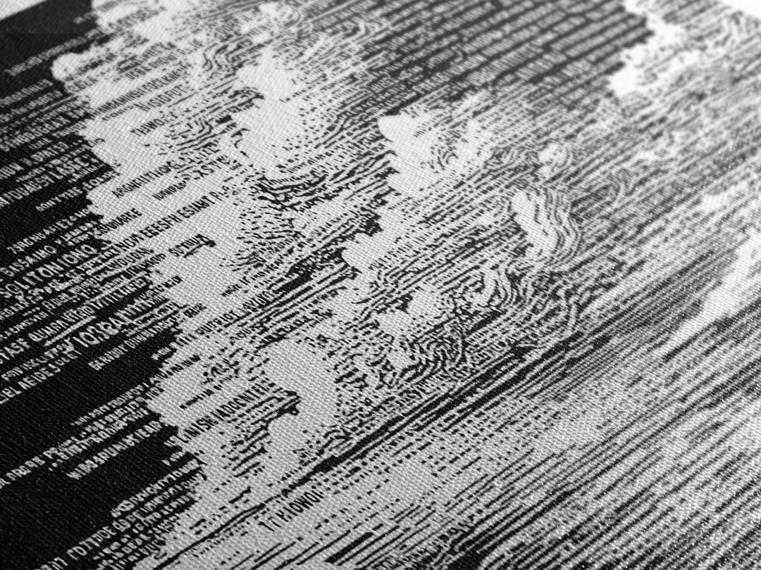 Black White Textured Seascape Wall Art, Abstract African Art Print, Minimalist Office Decor, Modern Landscape Home Decor