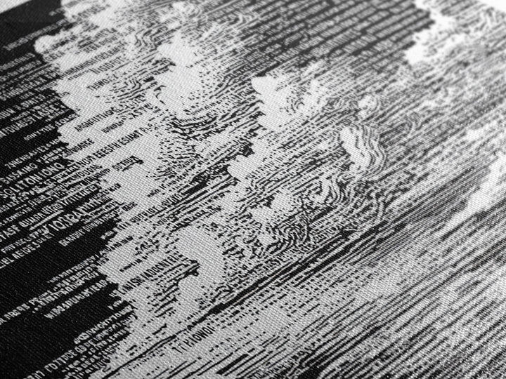 Black White Textured Seascape Wall Art, Abstract African Art Print, Minimalist Office Decor, Modern Landscape Home Decor