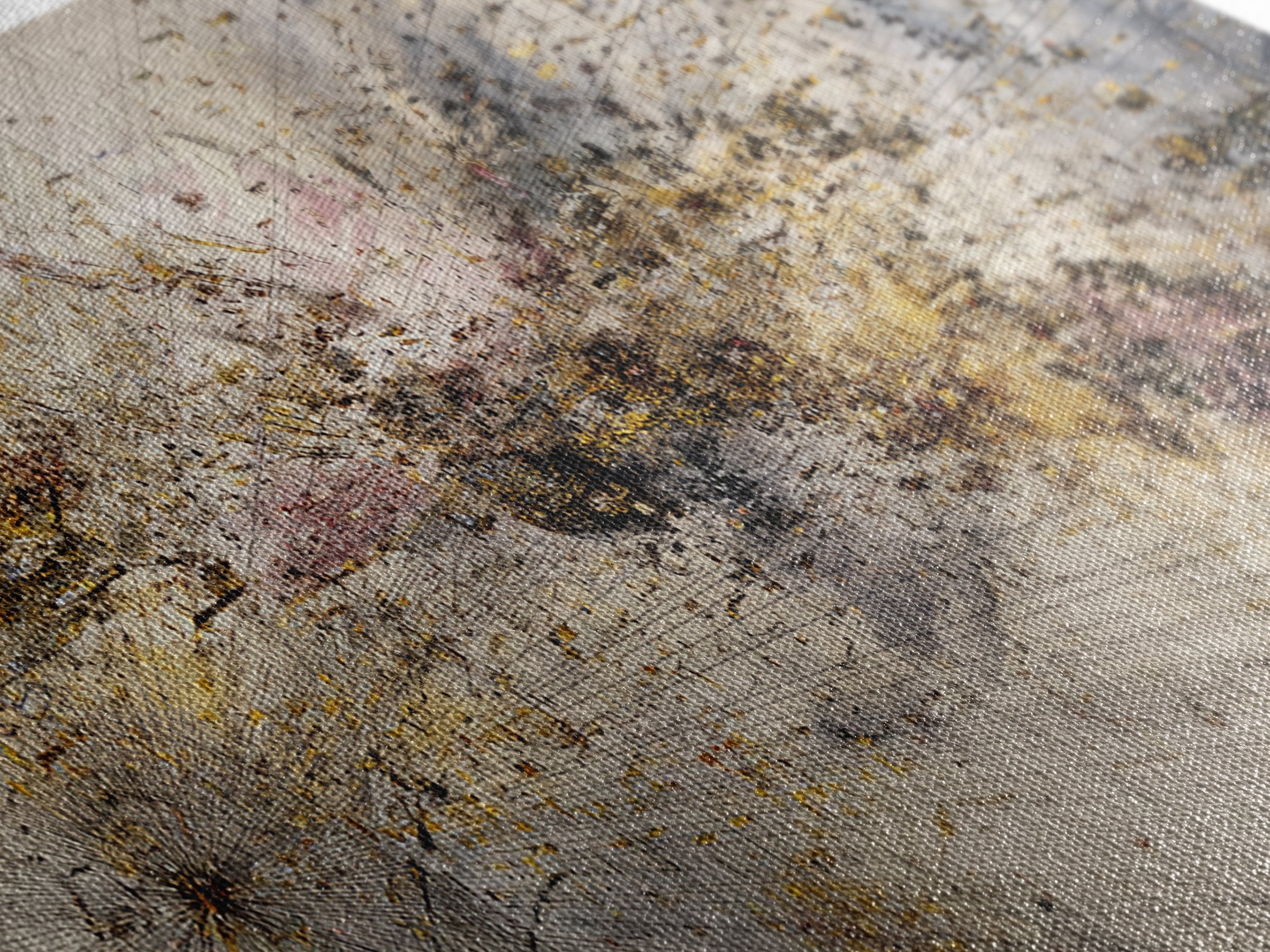 Gold And Blush Abstract Energy Wall Art, African Art Abstract, Modern Canvas Art, Textured Art Print, Elegant Home Decor