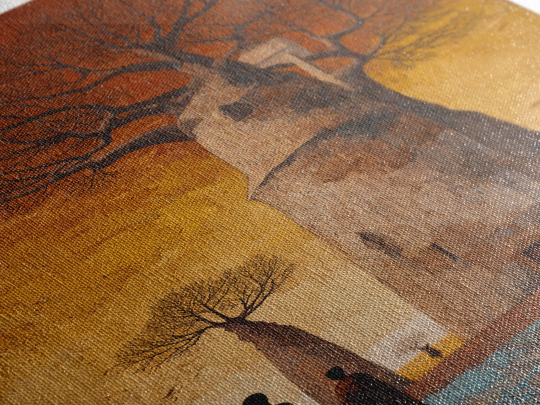 Surreal Baobab Tower At Sunset Canvas Print, African Abstract Art, Burnt Orange Art, Mystical Wall Art, Home Decor Gift For Her