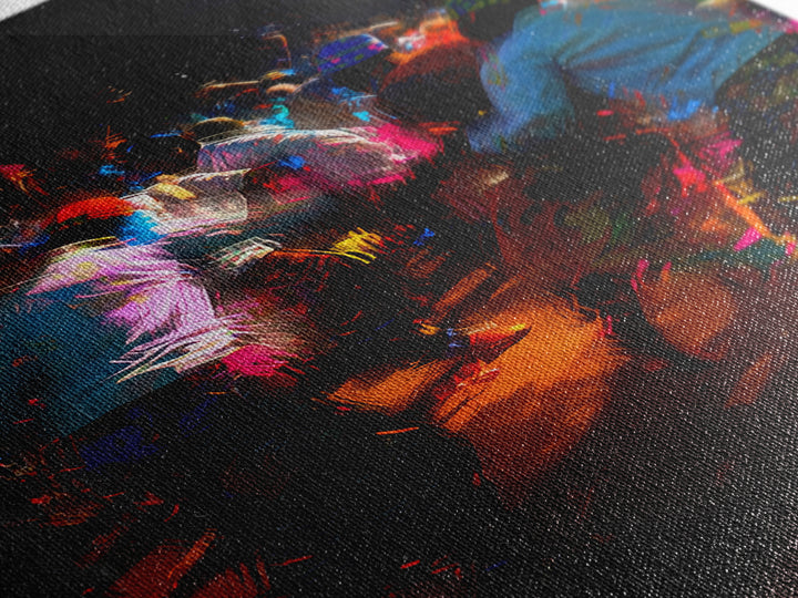 Vibrant Night African Festival Dancers Wall Art, Colorful Celebration Print, Cultural Decor, Afrocentric Statement Piece