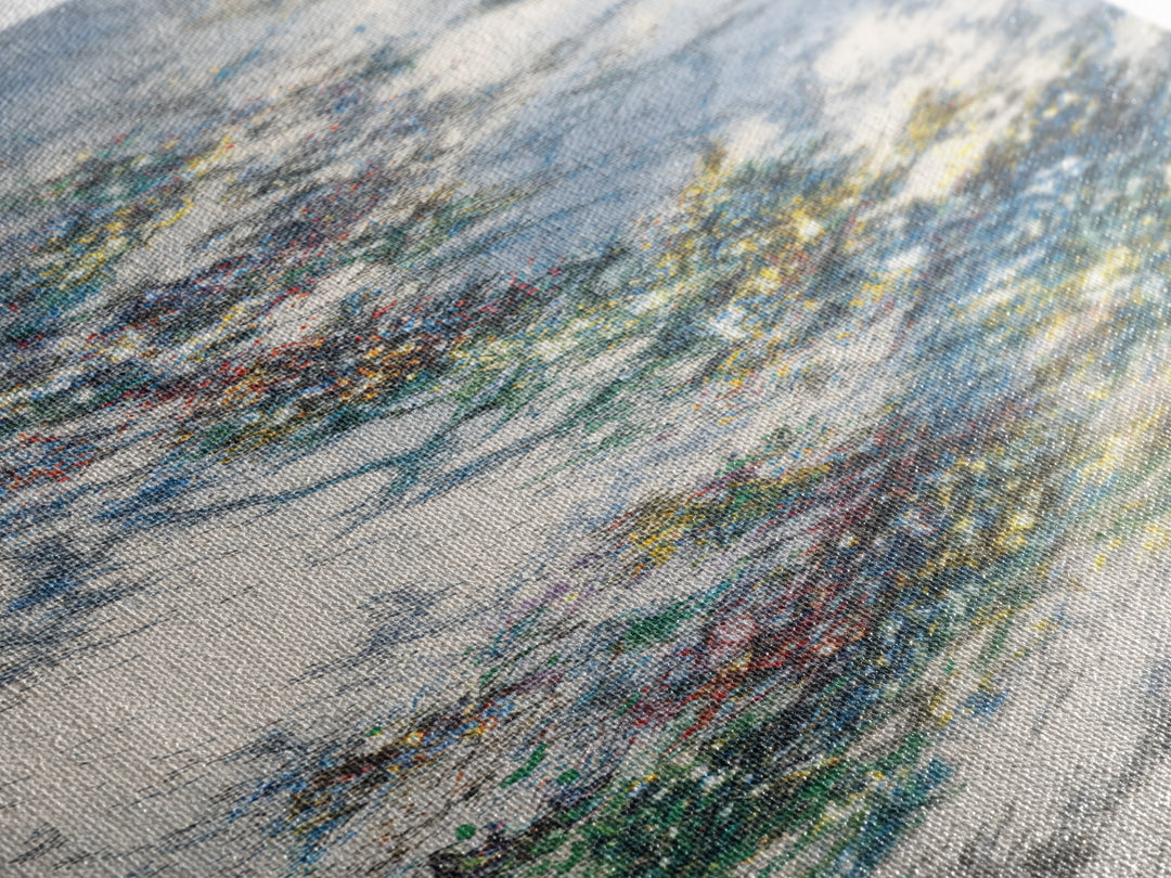 Wind Swept Blue Sky Abstract Wall Art, Dreamy Nature Scene Art, Modern Canvas Decor, Colorful Textured Landscape Fine Art Print
