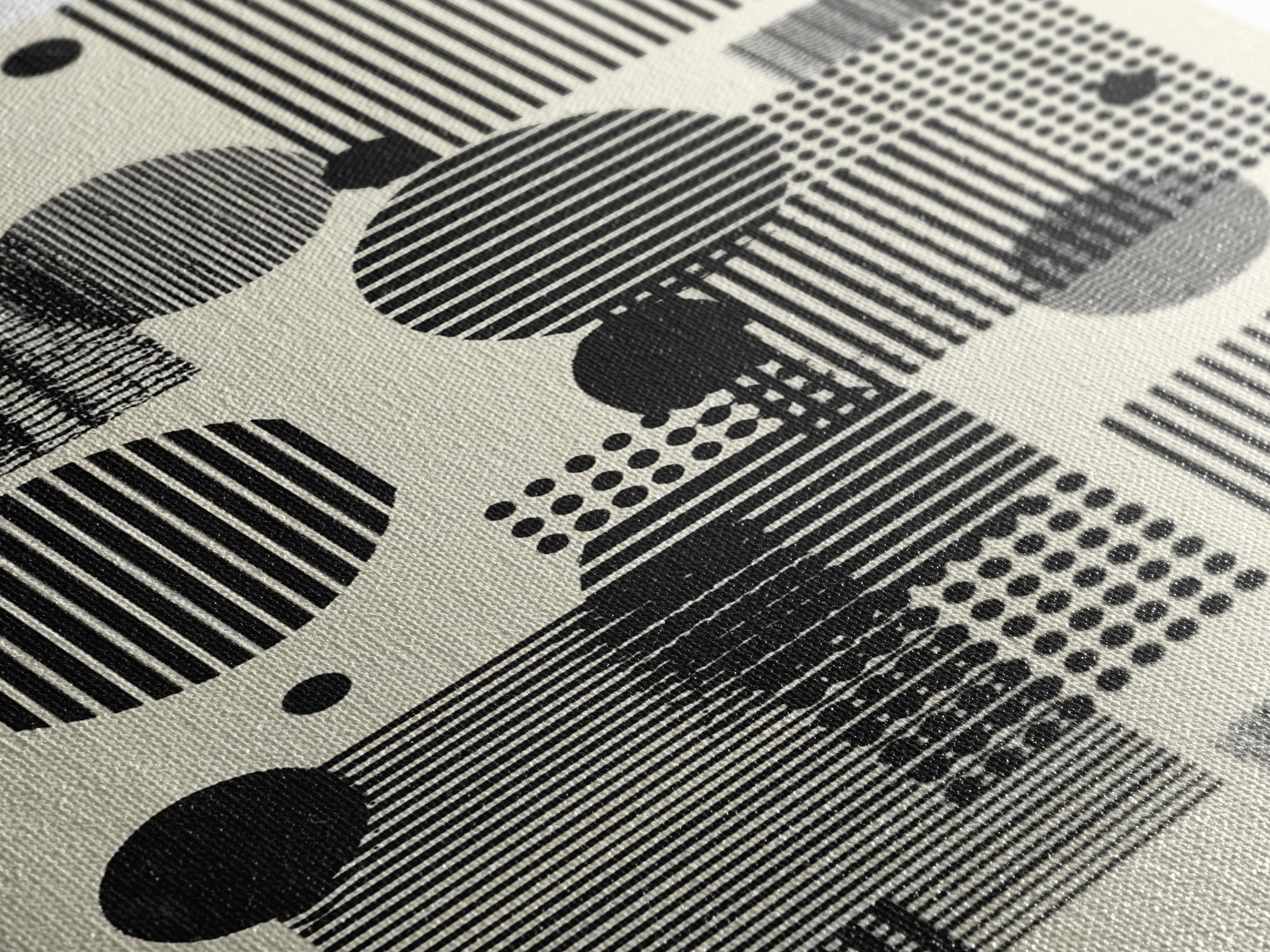 Minimal Black White Circles Stripes And Dots Wall Art, Geometric Wall Art, Minimalist Decor, Abstract Art Print, Modern Home Decor
