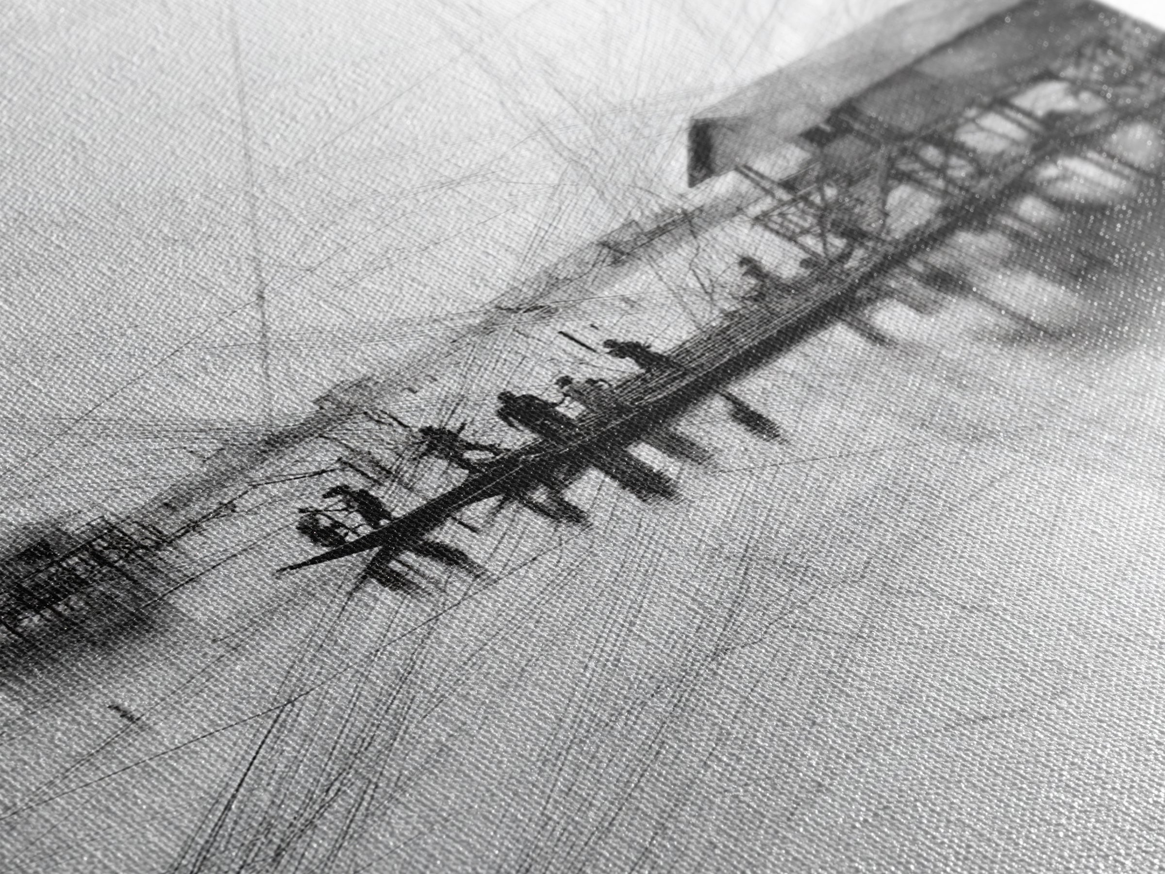 Black And White Fishing Village Sketch Wall Art, Fine Line Coastal Hut Drawing, Minimalist Lake House Decor For Gallery Walls