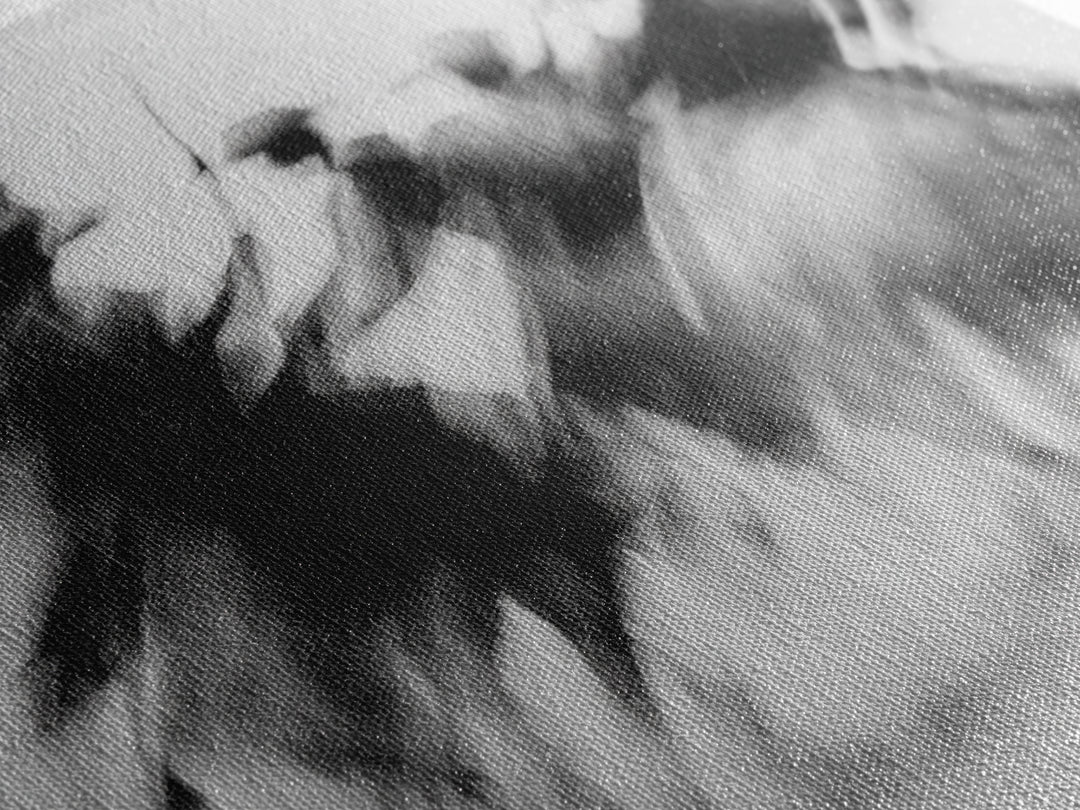 Blurred African Warriors Framed Canvas Print, Tribal Horsemen Wall Decor, Black And White Safari Art, Cultural Home Gift