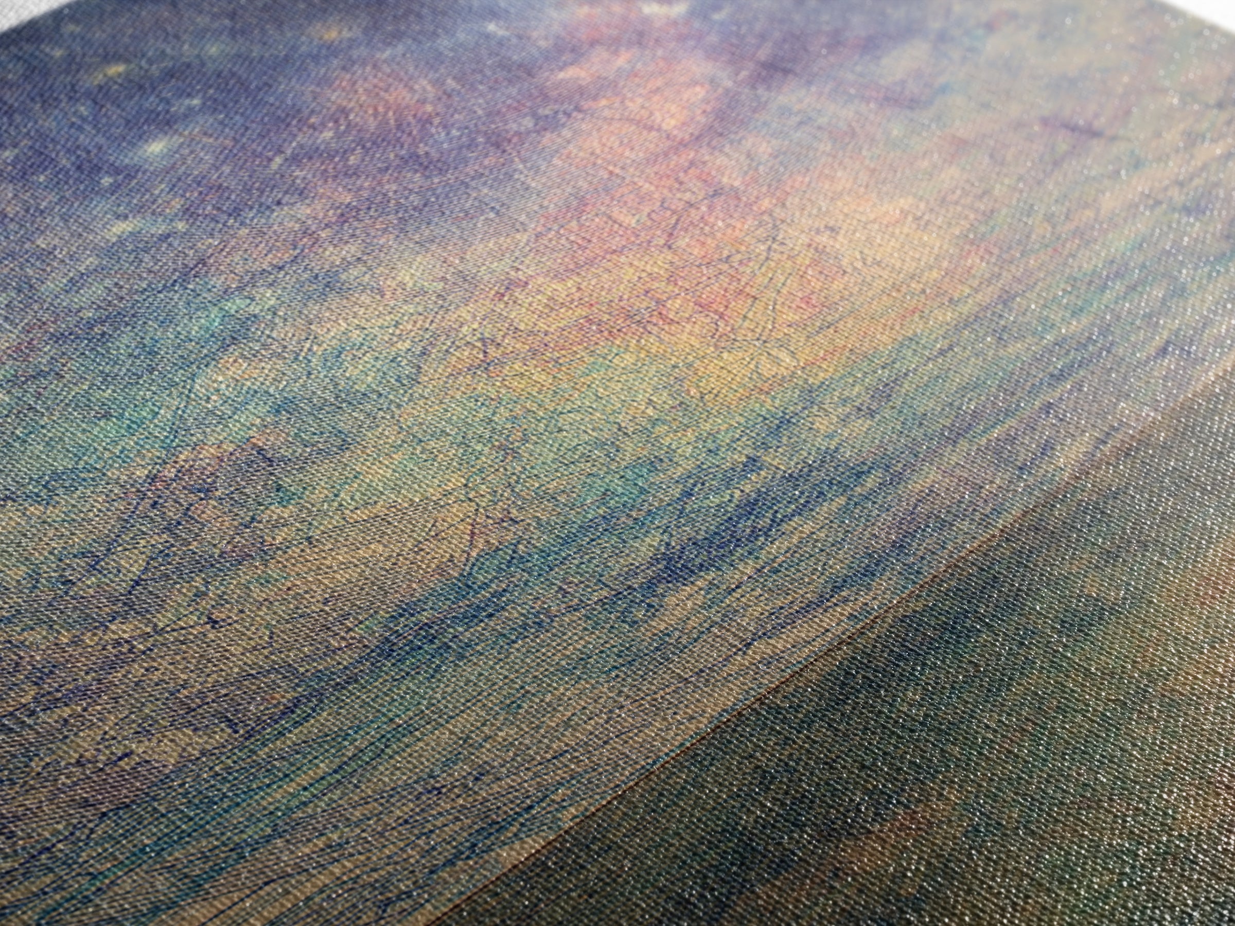 Pastel Cosmic Ocean Horizon, Dreamy Wall Art, Abstract Canvas Print, Spiritual Landscape Home Decor, Meditation Room Gift
