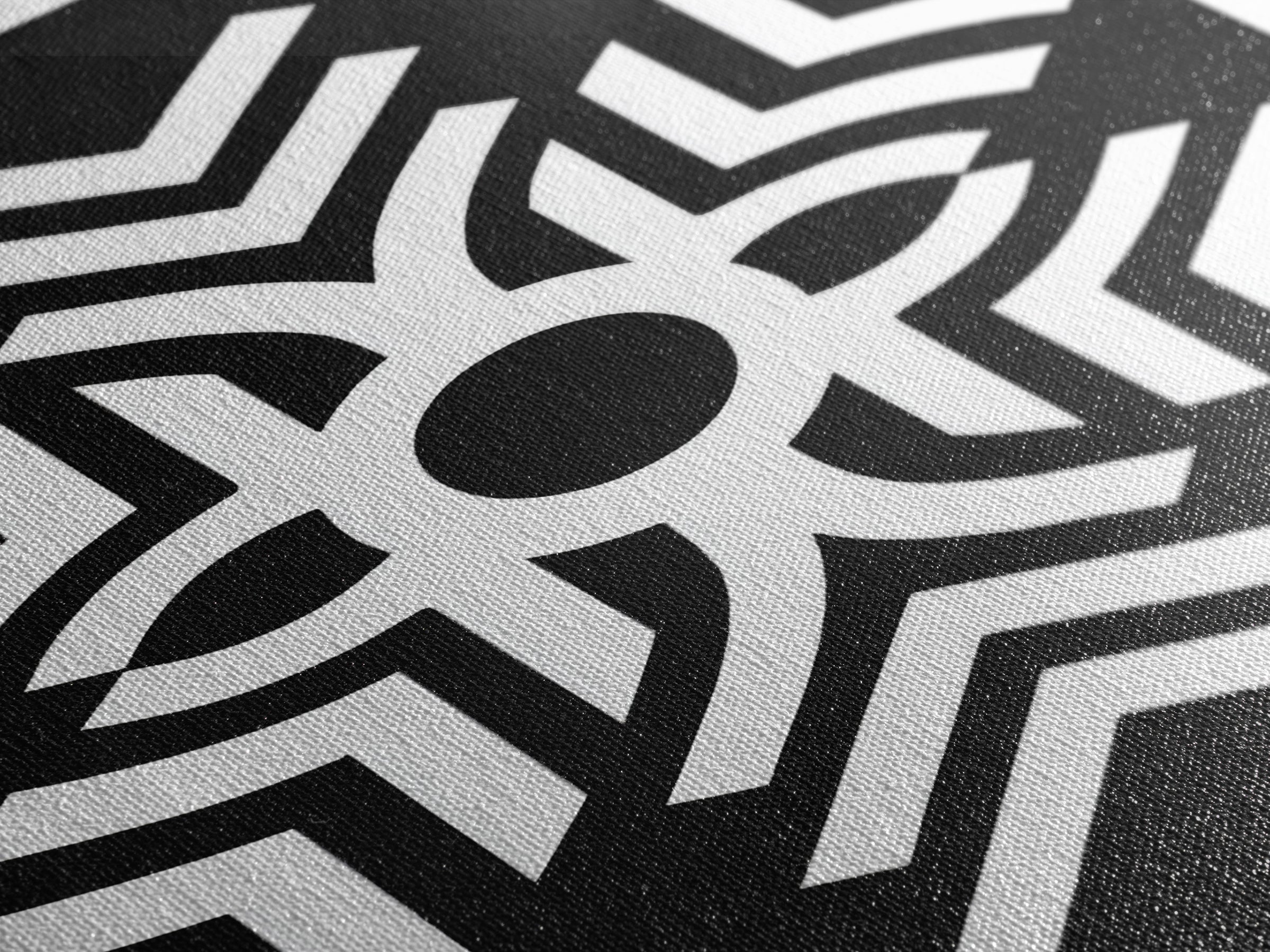 Black And White Tribal Geometric Symbol Wall Art, Afrocentric Abstract Print, African Pattern Decor, Modern Minimalist Canvas