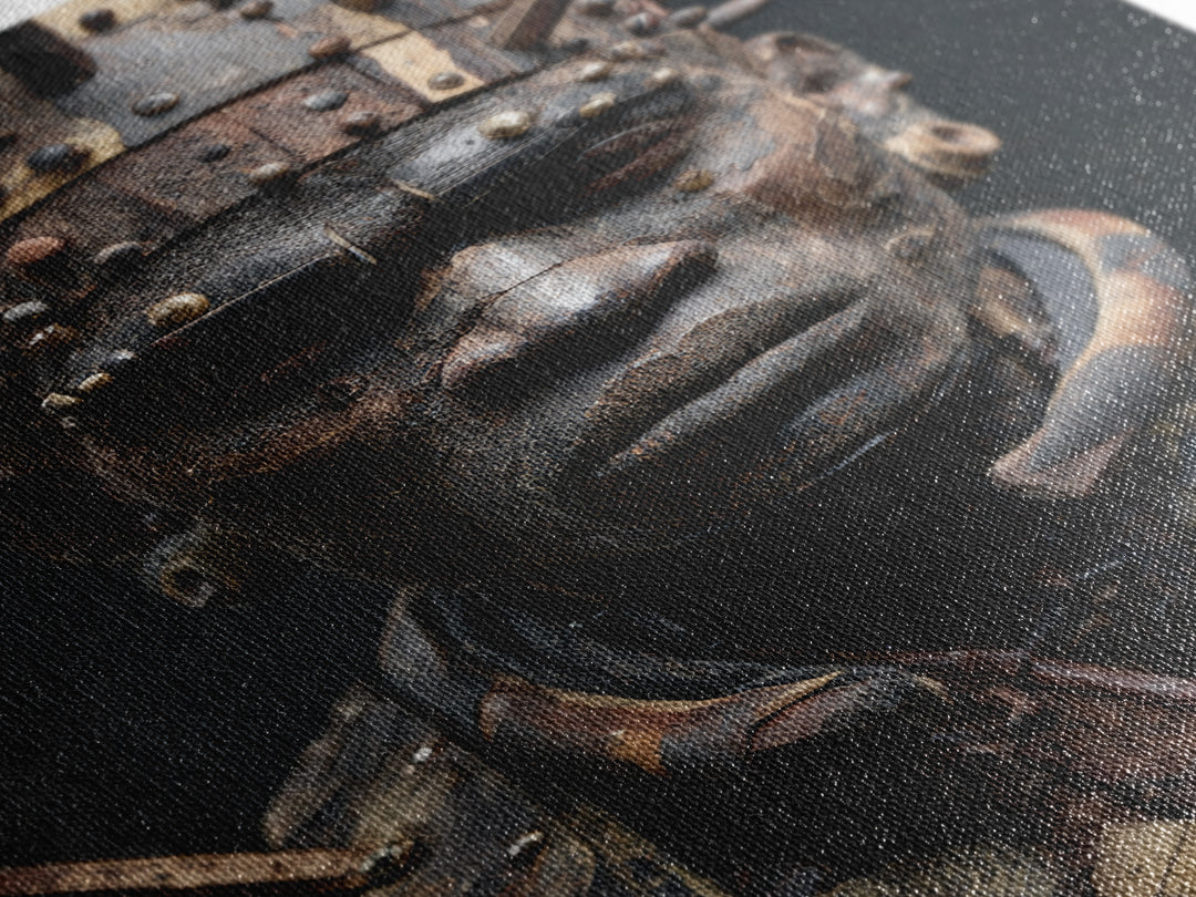 Nail Studded African Warrior Portrait Wall Art, Kongo Power Figure, Tribal Sculpture, Black Culture Decor, Afrocentric Print