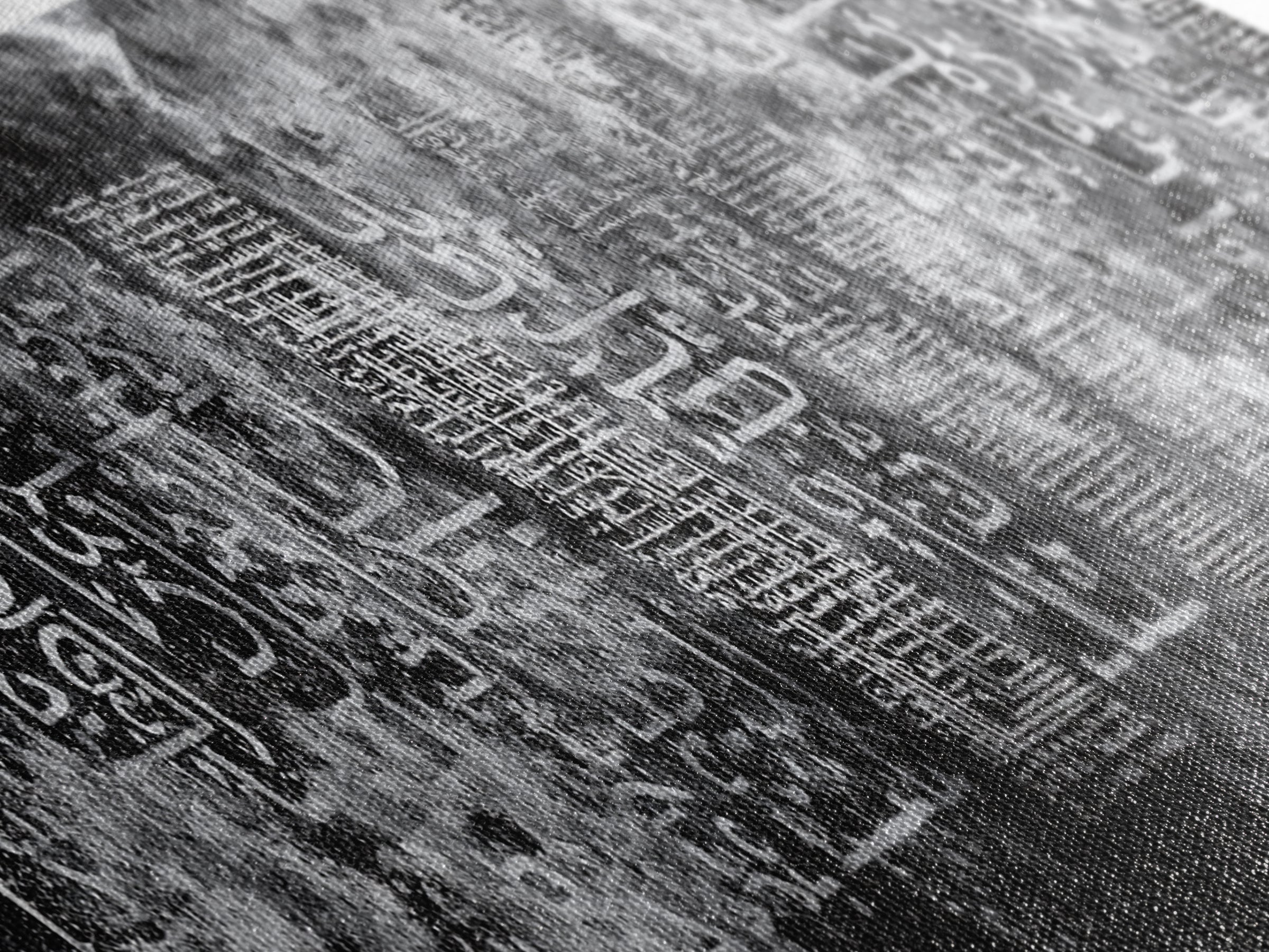 Weathered Black Glyph Abstract Wall Art, Modern Canvas Wall Art, Textured Art Print, Office Decor, Statement Wall Decor, Home Decor