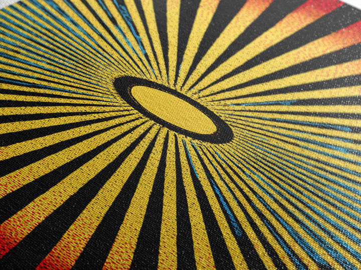 Radiant African Sunburst Abstract Wall Art, Colorful African Art Decor, Tribal Patterns, Modern Afrocentric Canvas Print