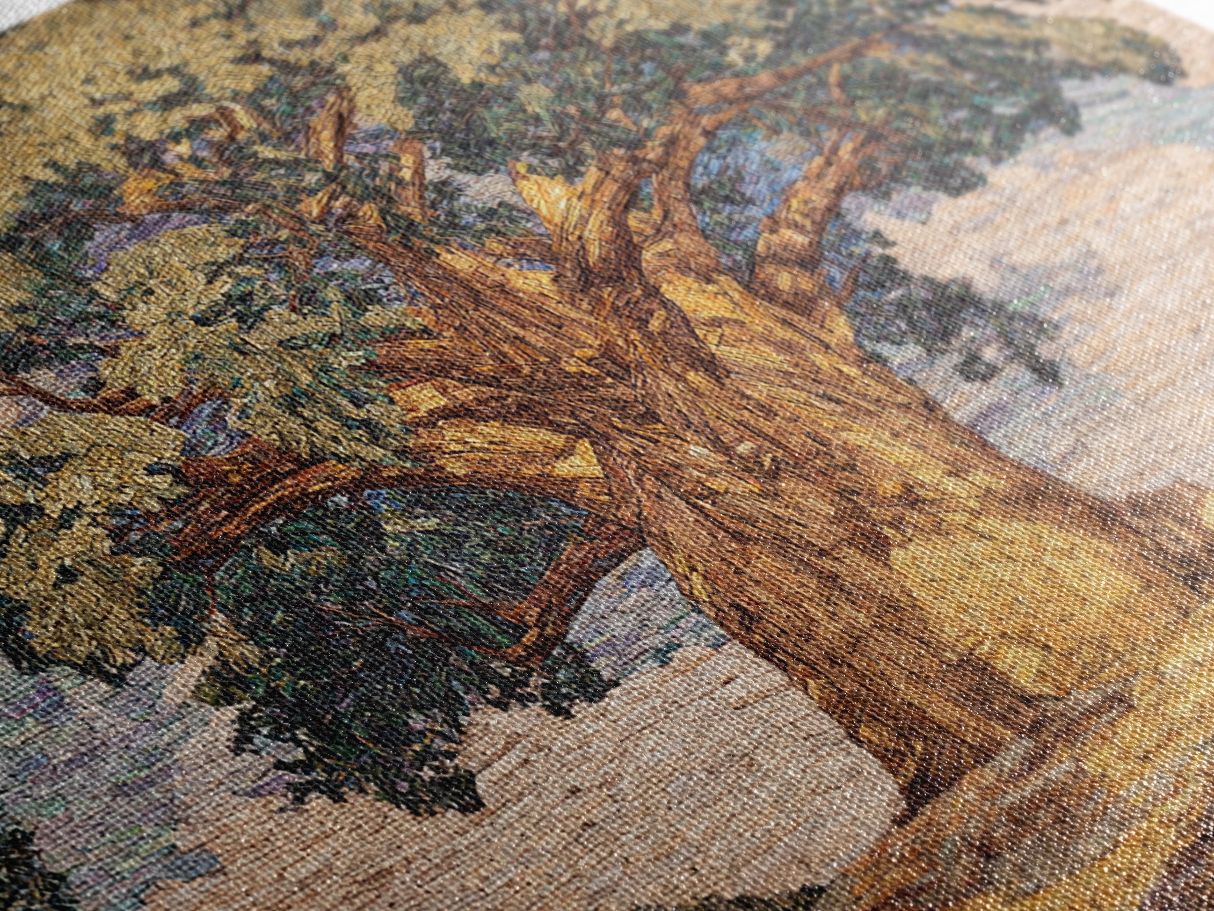 Textured Baobab Tree In Golden Mosaic Wall Art, African Artwork, Abstract African Art, Rustic Decor, Statement Wall Decor
