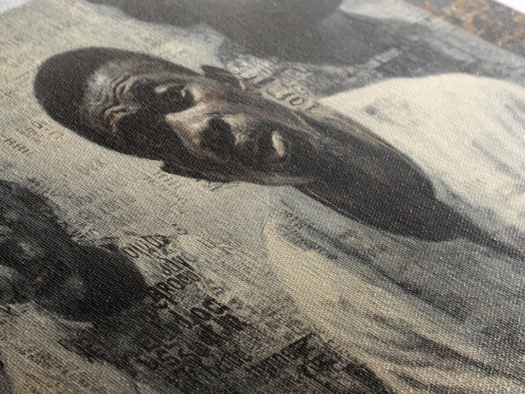 Textured Black Musicians Portrait Wall Art, African American Art Print, Black Culture Art, Modern Afrocentric Home Decor