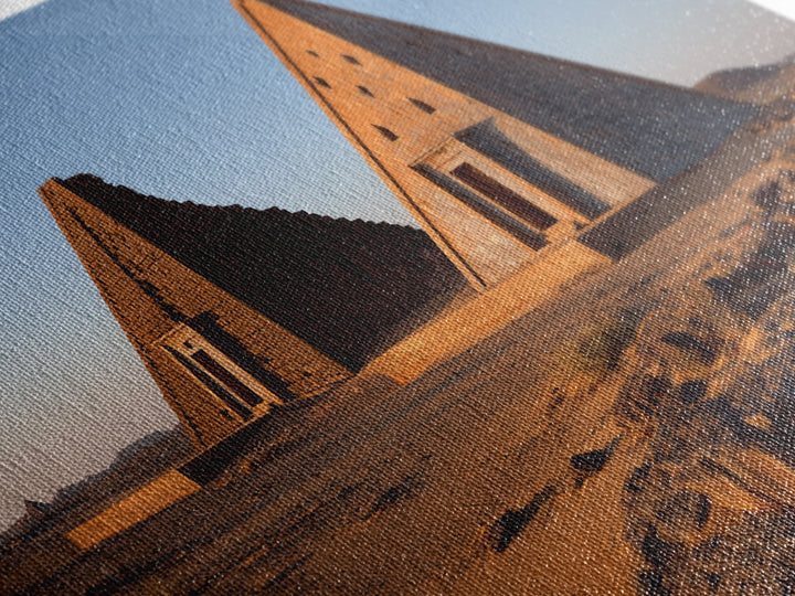 Nubian Desert Pyramids Photo Canvas Print African Landscape Wall Art Ancient African Art Decor Sudan Travel Poster Gift For Him