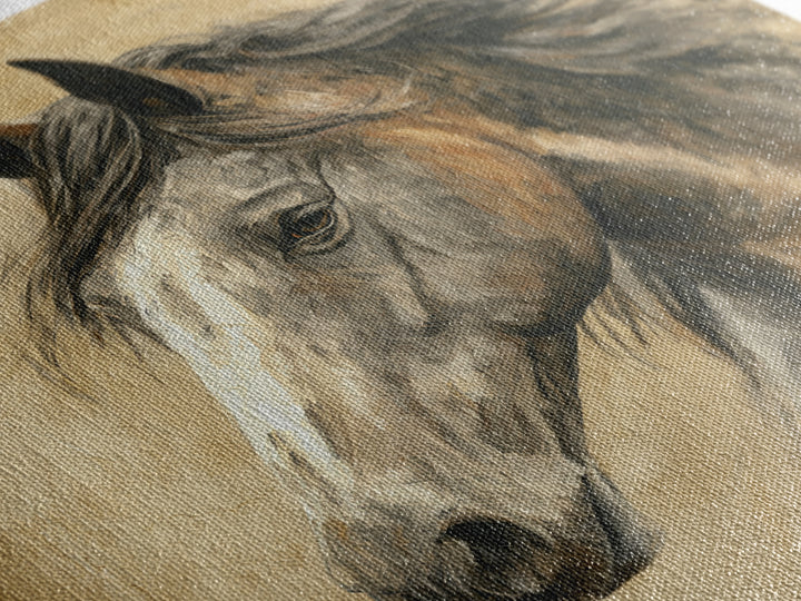 Majestic Horse Head Canvas Print, Animal Art, Modern Decor, Living Room Decor, Fine Art, Creature, Home Decor, Wall Decor, ANI-1x1-75
