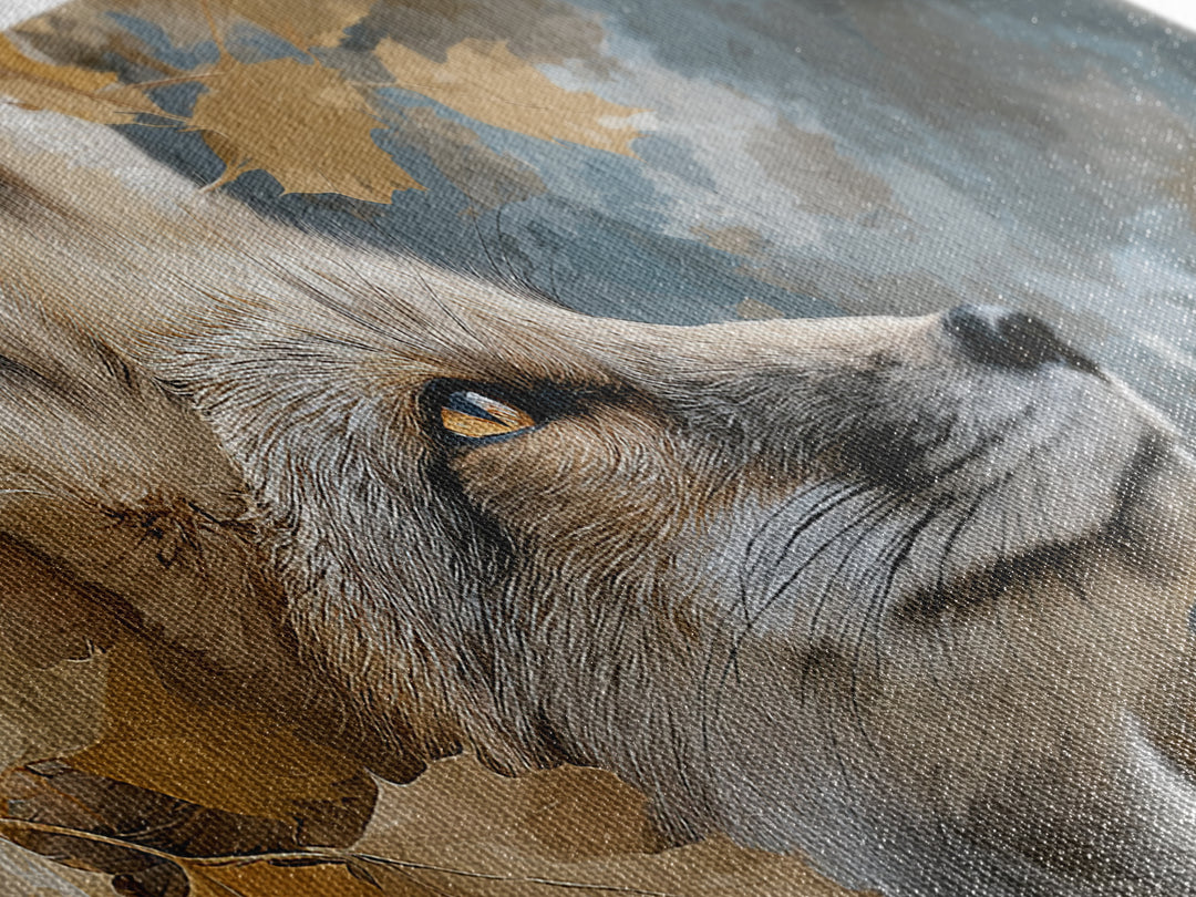 Dignified Fox Portrait Canvas Print, Animal Art, Wall Art, Living Room Decor, Fine Art, Creature, Nursery Decor, Art Deco, ANI-2x1-21