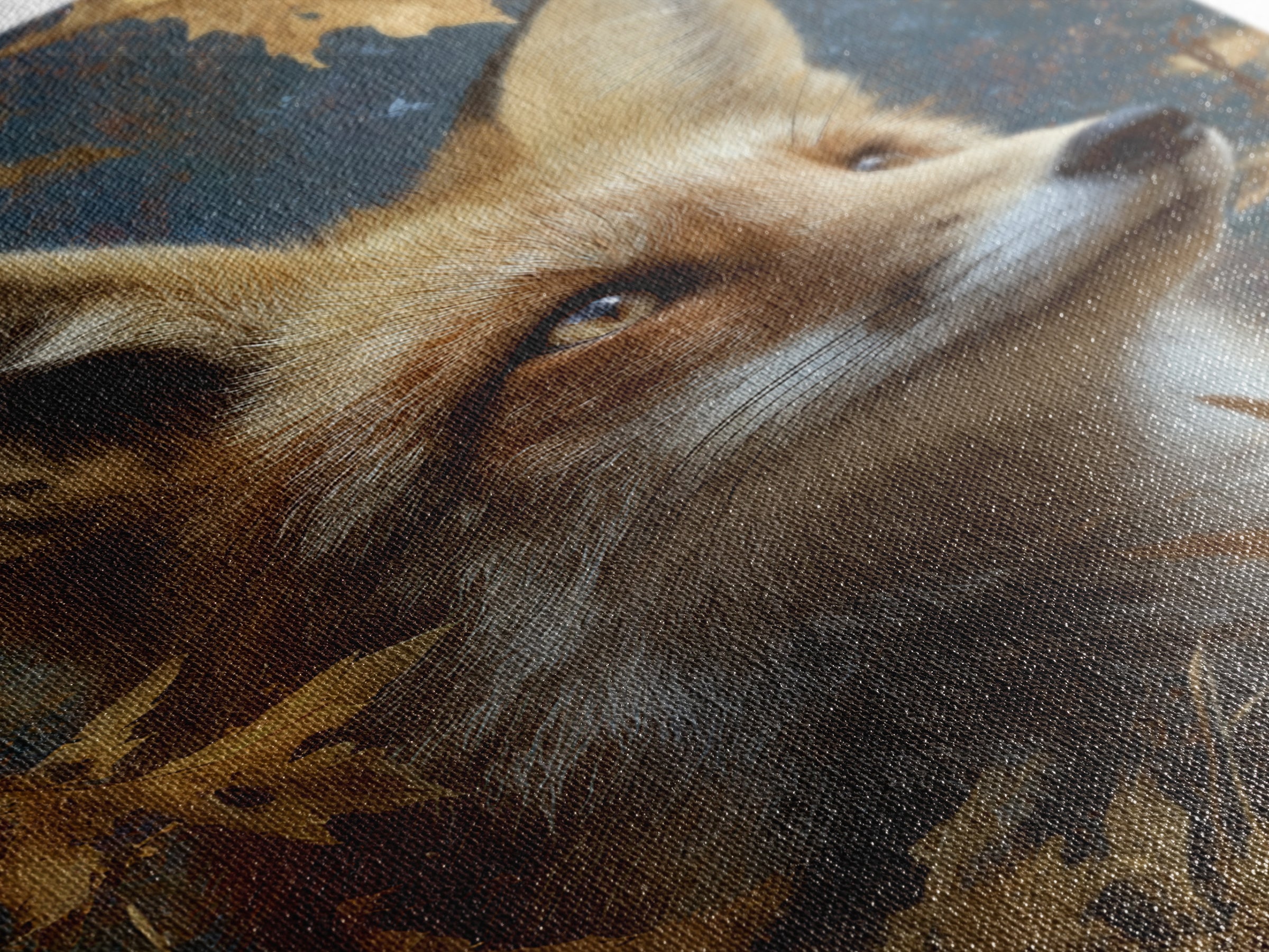 Dignified Fox Portrait Canvas Print, Animal Art, Art, Living Room Decor, Oil Painting, Creature, Original Art, Nursery Wall Art, ANI-2x3-9