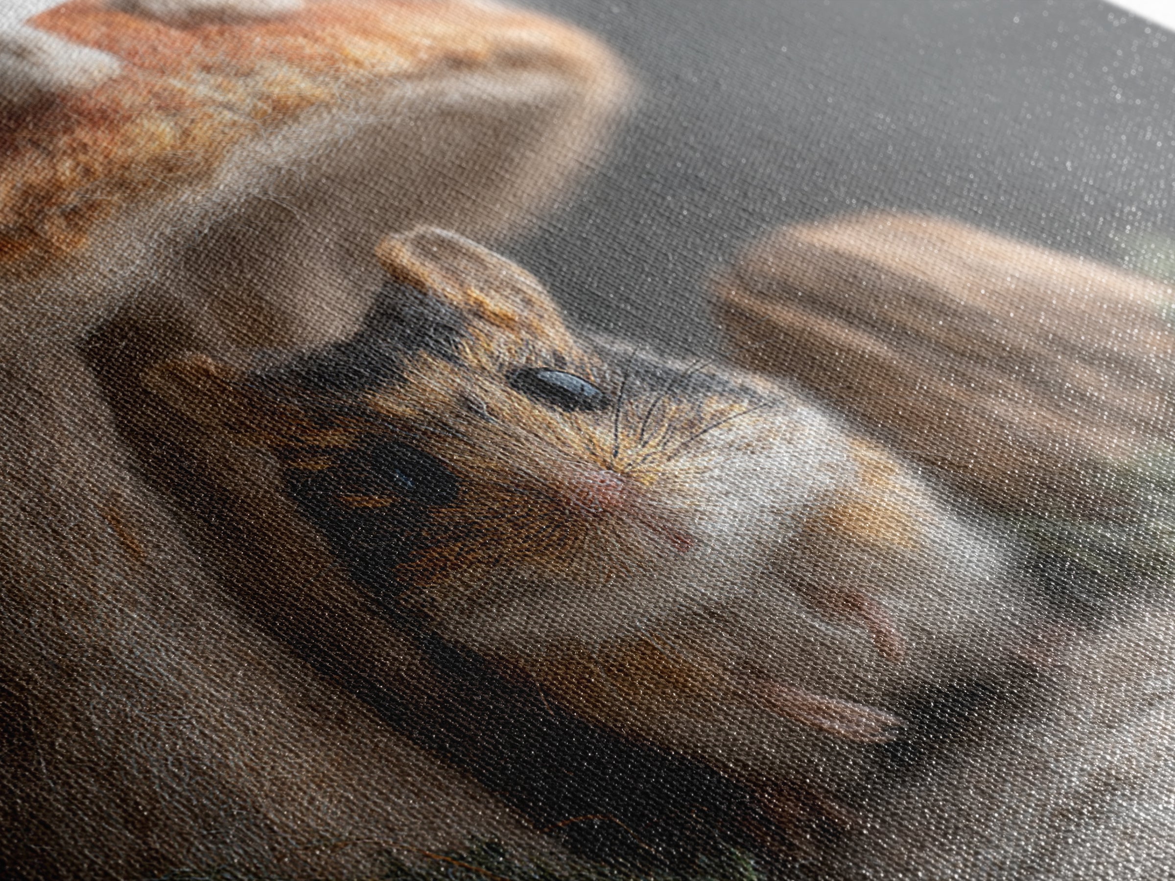 Tiny Field Mouse Framed Canvas Print, Animal Art, Digital Art, Living Room Decor, Fine Art, Creature, Farmhouse Decor, ANI-3x2-14