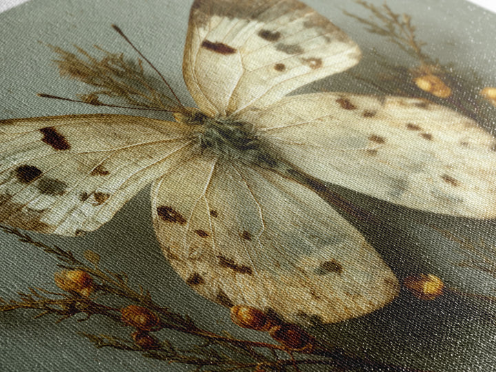 Butterfly Specimen Composition Canvas Print, Animal Art, Art Deco, Living Room Decor, Creature, Cat Art, Safari Nursery Decor, ANI-3x2-3