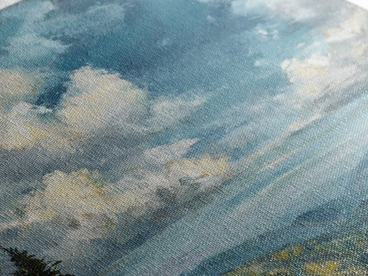 Quiet Mountain Scene Canvas Print, Art, Home Decor, Living Room Decor, Fine Art, Minimalist Decor, Contemporary Art, ART-1x1-89