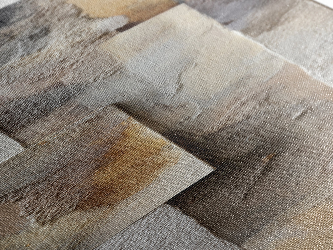 Textured Neutral Abstraction Canvas Print, Art, Ai Art, Living Room Decor, Abstract Art, Home Decor, Gallery Decor, ART-1x3-1