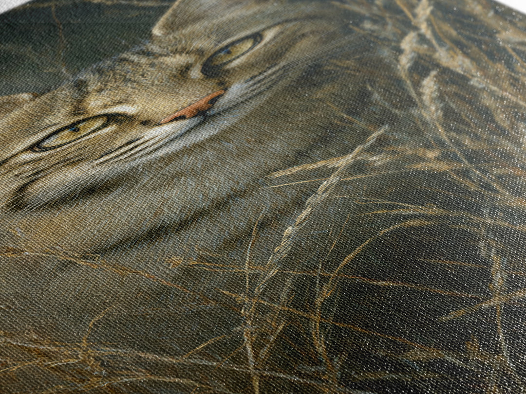 Elegant Animal Portrait Framed Canvas Print, Art, Textured Wall Art, Living Room Decor, Oil Painting, Gallery Decor, ART-1x3-30