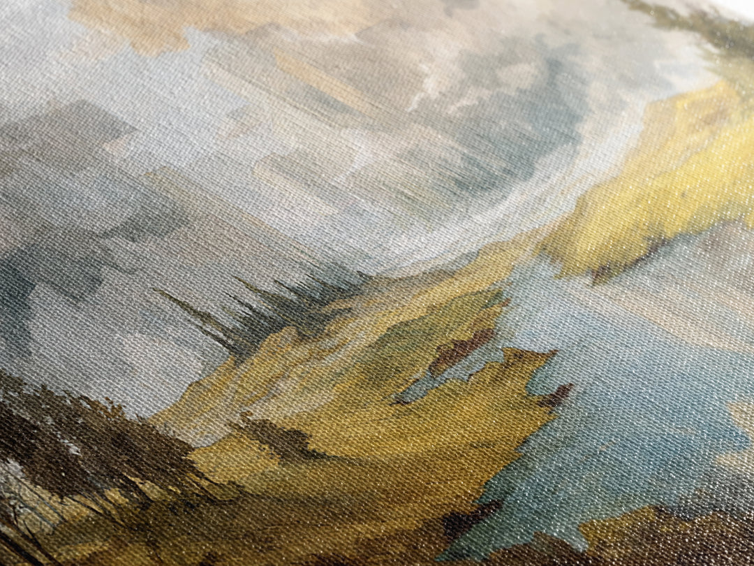 Surreal Dream Landscape Framed Canvas Print, Art, Contemporary Art, Living Room Decor, Fine Art, Art Deco, Original Art, ART-2x1-7